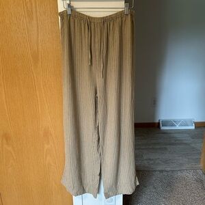 We Wore What Tan Tie Waist Pants